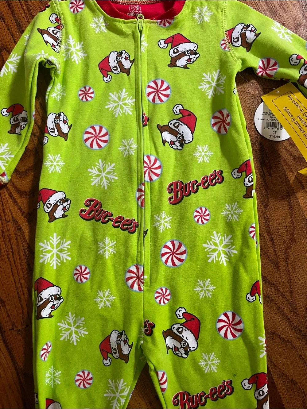 NWT BUC-EE’S Toddler Footless Christmas Pajamas